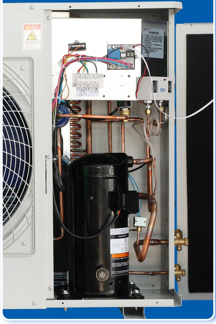 冷库制冷机组2P一体机全套设备小型冻库保鲜库冷藏库220V压缩机(pic5)