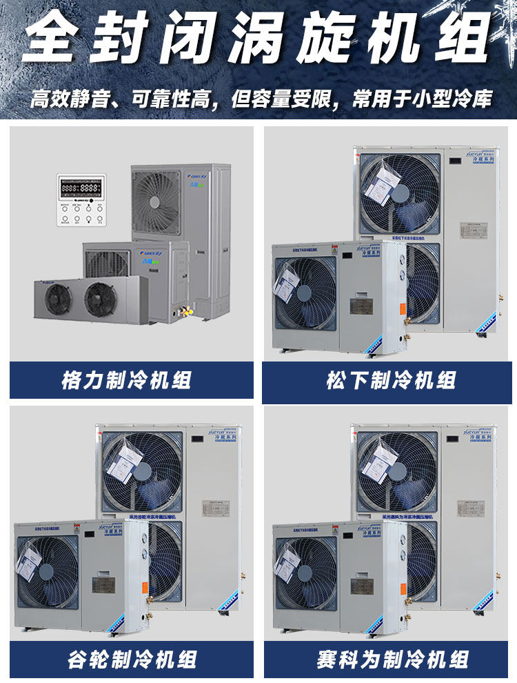 冷库大中小型全套设备家用鲜花保鲜果蔬冷藏冻库定制制冷机组220V(pic18)