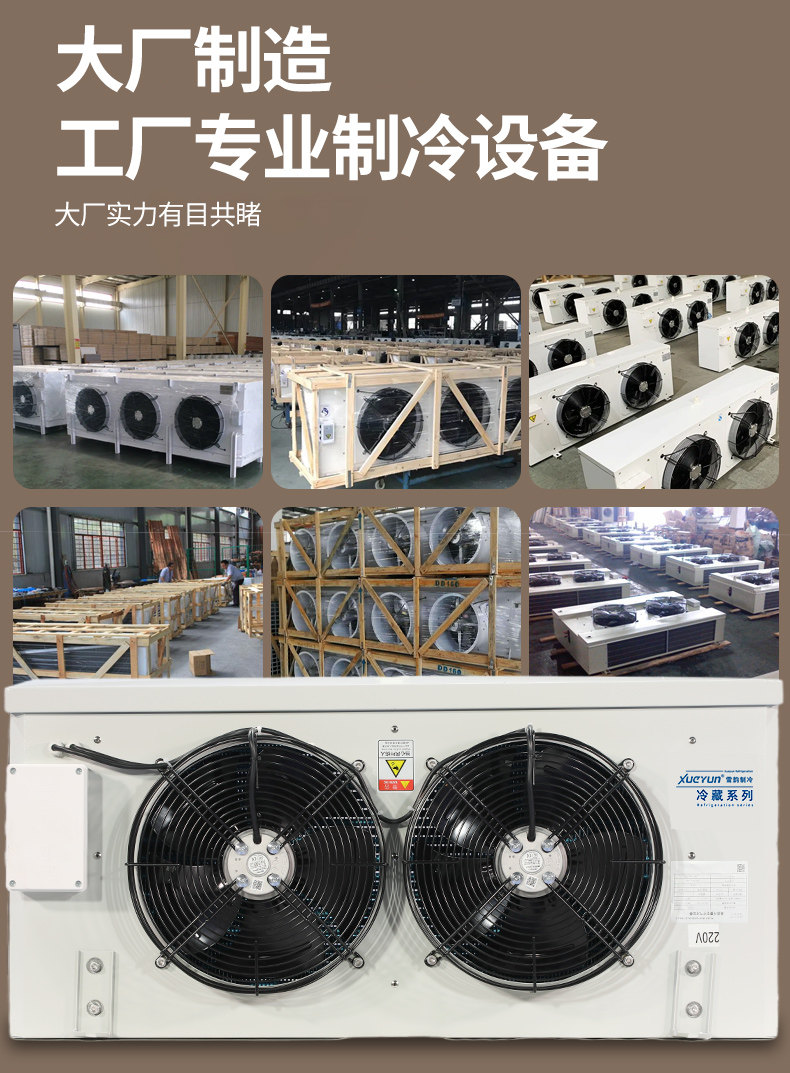 冷库冷风机蒸发器制冷设备电化霜内机小型全套设备专用冷藏DD内机(pic6)