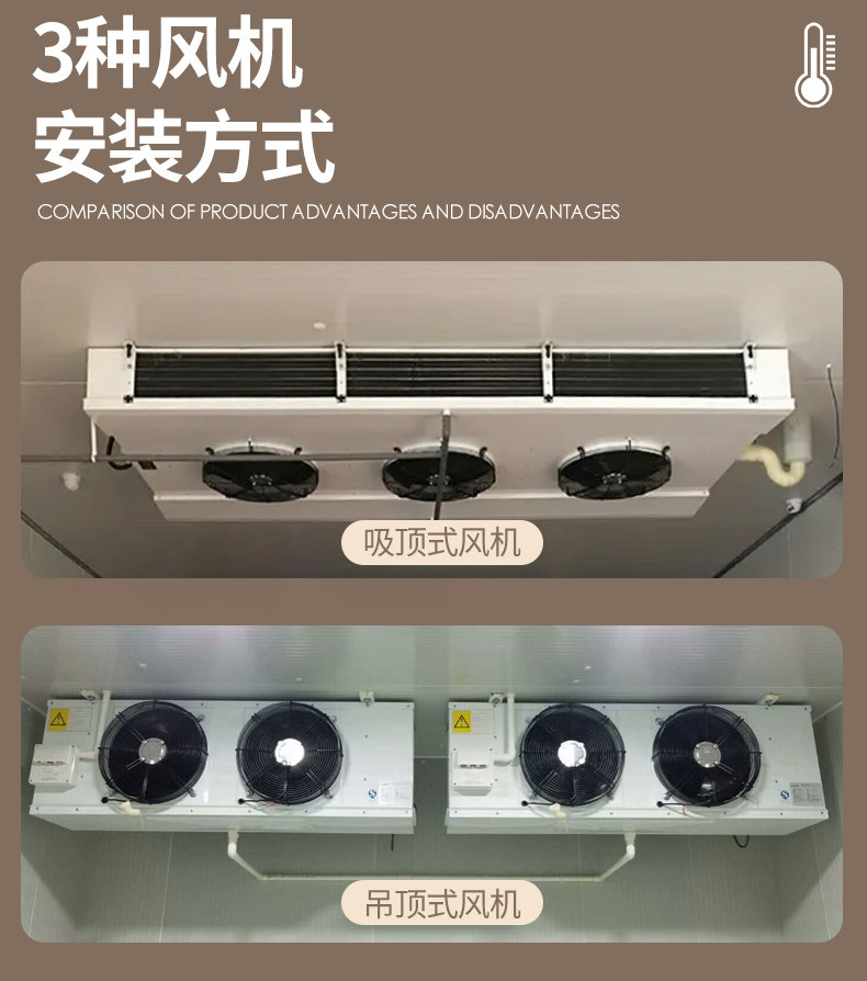 冷库冷风机蒸发器制冷设备电化霜内机小型全套设备专用冷藏DD内机(pic11)