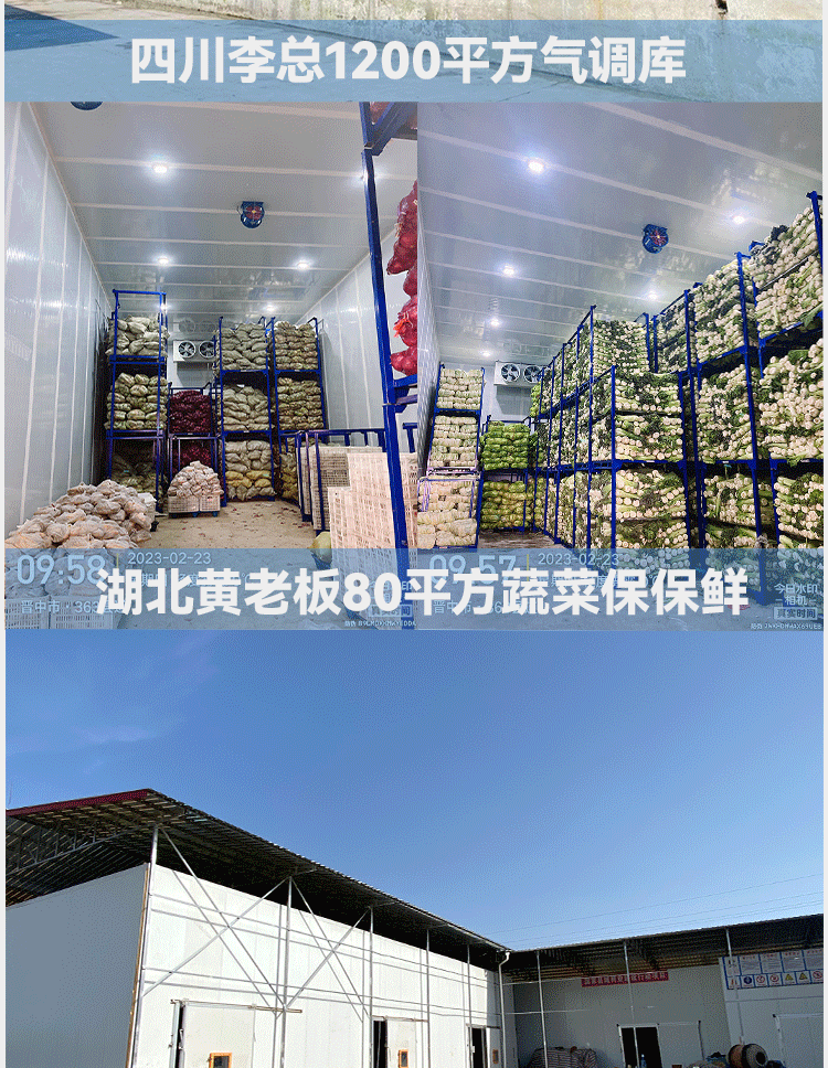 冷库全套设备小型家用果蔬保鲜库大型气调库冷冻库双温库制冷机组(pic6)