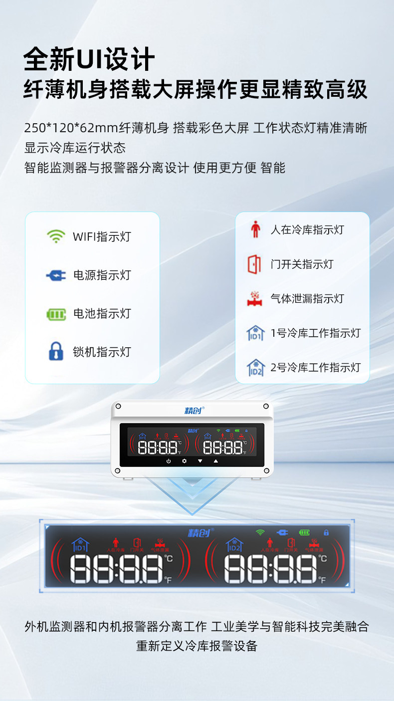 精创EAB-80工厂冷库被困人员智能报警器报警装置远程实时监控提醒(pic2)