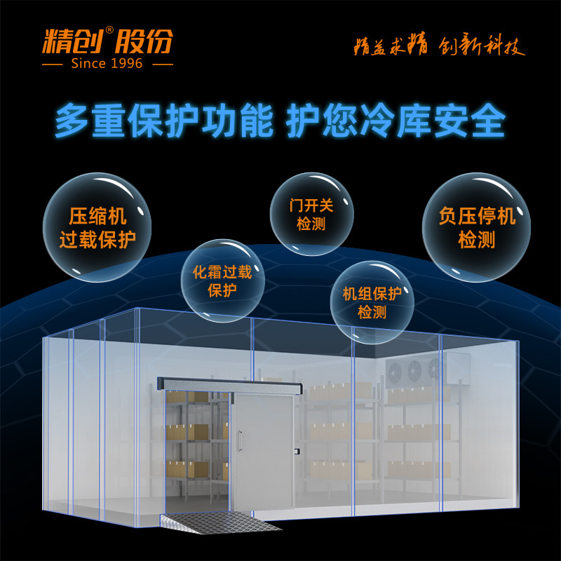 精创AI冷库智能电控箱CoolRobot SCR-1大屏远程操控制冷化霜风机(pic5)