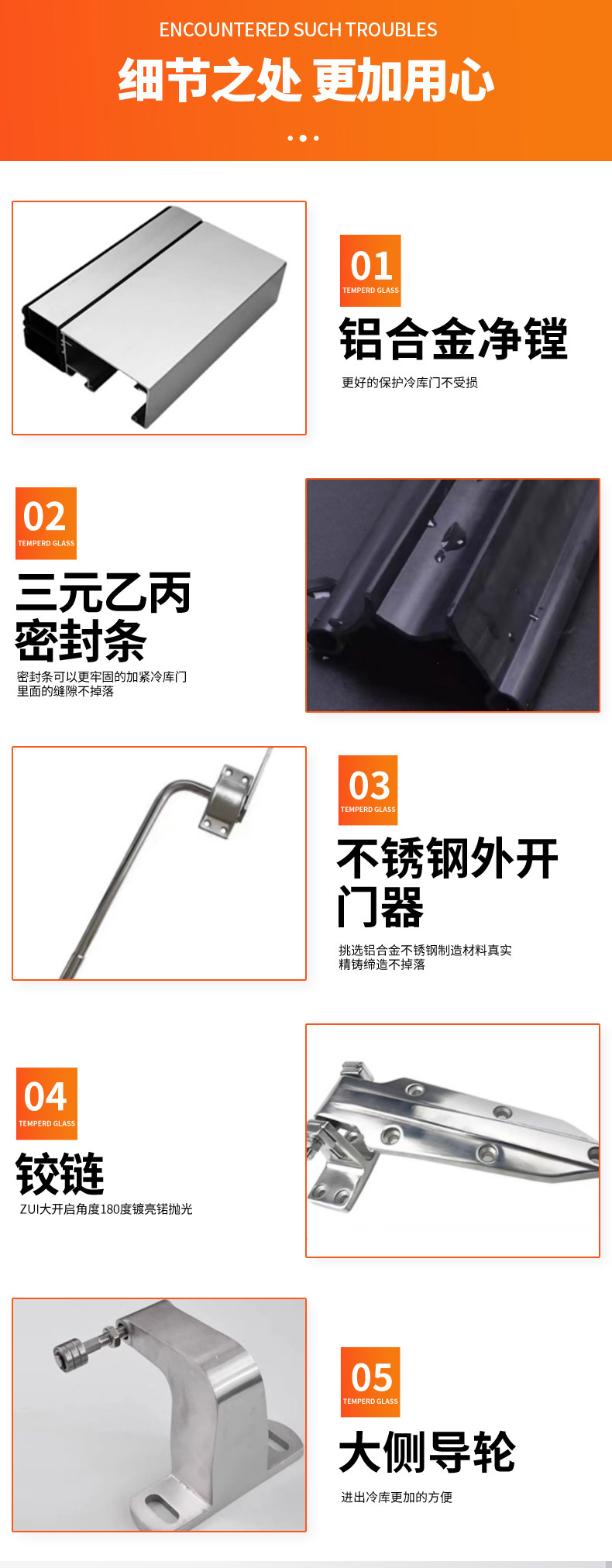 全套冷库专用门定制304不锈钢冷库电动平移双开半埋全埋自由门(pic6)