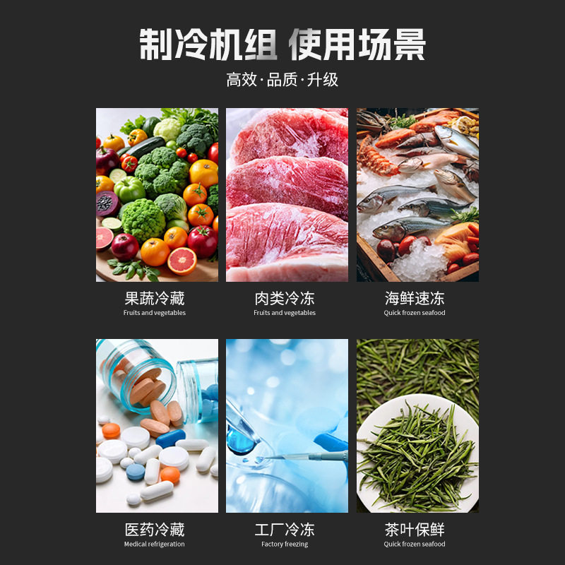 松下冷库制冷一体机电化霜全套设备冷藏保鲜5匹30匹冷冻压缩机组(pic4)