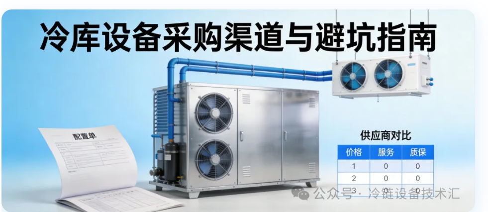 冷库设备采购渠道怎么选？ 别只比价格，真正要看这6项